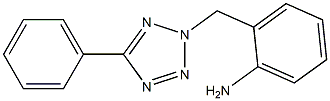 2-[(5-phenyl-2H-1,2,3,4-tetrazol-2-yl)methyl]aniline Struktur