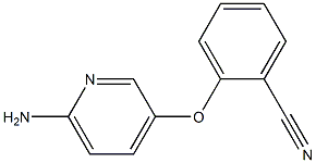 2-[(6-aminopyridin-3-yl)oxy]benzonitrile Struktur