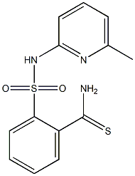 2-[(6-methylpyridin-2-yl)sulfamoyl]benzene-1-carbothioamide Struktur