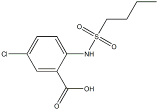 2-[(butylsulfonyl)amino]-5-chlorobenzoic acid Struktur