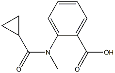 2-[(cyclopropylcarbonyl)(methyl)amino]benzoic acid Struktur