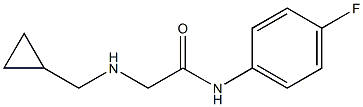 2-[(cyclopropylmethyl)amino]-N-(4-fluorophenyl)acetamide Struktur