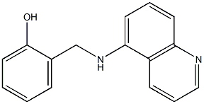 2-[(quinolin-5-ylamino)methyl]phenol Struktur