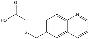 2-[(quinolin-6-ylmethyl)sulfanyl]acetic acid Struktur