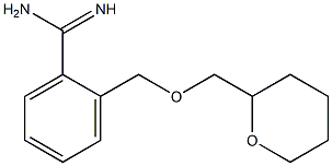 2-[(tetrahydro-2H-pyran-2-ylmethoxy)methyl]benzenecarboximidamide Struktur