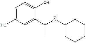 2-[1-(cyclohexylamino)ethyl]benzene-1,4-diol Struktur