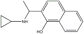 2-[1-(cyclopropylamino)ethyl]-1-naphthol Struktur