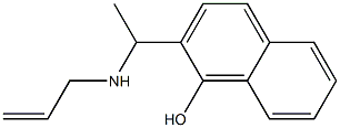 2-[1-(prop-2-en-1-ylamino)ethyl]naphthalen-1-ol Struktur