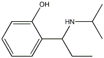 2-[1-(propan-2-ylamino)propyl]phenol Struktur