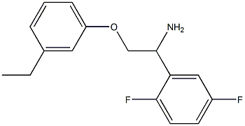 2-[1-amino-2-(3-ethylphenoxy)ethyl]-1,4-difluorobenzene Struktur