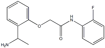 2-[2-(1-aminoethyl)phenoxy]-N-(2-fluorophenyl)acetamide Struktur