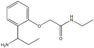 2-[2-(1-aminopropyl)phenoxy]-N-ethylacetamide Struktur