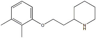 2-[2-(2,3-dimethylphenoxy)ethyl]piperidine Struktur