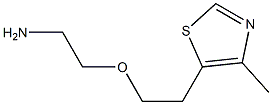 2-[2-(4-methyl-1,3-thiazol-5-yl)ethoxy]ethanamine Struktur