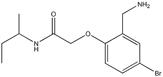 2-[2-(aminomethyl)-4-bromophenoxy]-N-(butan-2-yl)acetamide Struktur