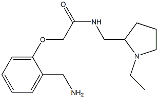 2-[2-(aminomethyl)phenoxy]-N-[(1-ethylpyrrolidin-2-yl)methyl]acetamide Struktur