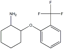 2-[2-(trifluoromethyl)phenoxy]cyclohexan-1-amine Struktur