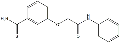 2-[3-(aminocarbonothioyl)phenoxy]-N-phenylacetamide Struktur