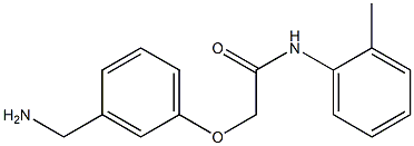 2-[3-(aminomethyl)phenoxy]-N-(2-methylphenyl)acetamide Struktur