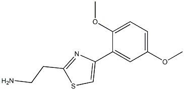 2-[4-(2,5-dimethoxyphenyl)-1,3-thiazol-2-yl]ethanamine Struktur