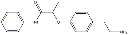 2-[4-(2-aminoethyl)phenoxy]-N-phenylpropanamide Struktur