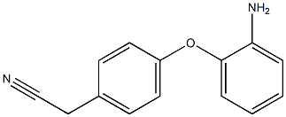 2-[4-(2-aminophenoxy)phenyl]acetonitrile Struktur