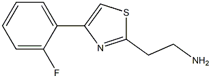 2-[4-(2-fluorophenyl)-1,3-thiazol-2-yl]ethanamine Struktur