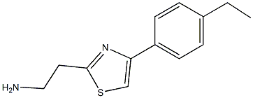 2-[4-(4-ethylphenyl)-1,3-thiazol-2-yl]ethanamine Struktur