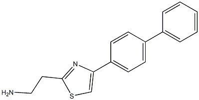 2-[4-(4-phenylphenyl)-1,3-thiazol-2-yl]ethan-1-amine Struktur