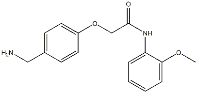 2-[4-(aminomethyl)phenoxy]-N-(2-methoxyphenyl)acetamide Struktur