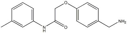 2-[4-(aminomethyl)phenoxy]-N-(3-methylphenyl)acetamide Struktur