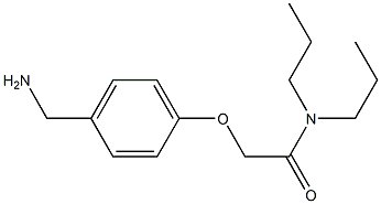 2-[4-(aminomethyl)phenoxy]-N,N-dipropylacetamide Struktur