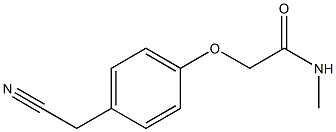 2-[4-(cyanomethyl)phenoxy]-N-methylacetamide Struktur