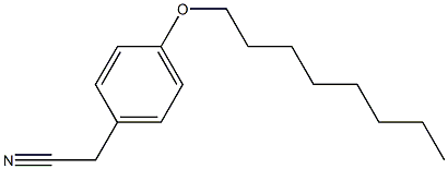 2-[4-(octyloxy)phenyl]acetonitrile Struktur