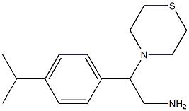 2-[4-(propan-2-yl)phenyl]-2-(thiomorpholin-4-yl)ethan-1-amine Struktur