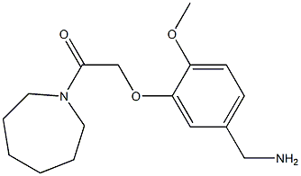 2-[5-(aminomethyl)-2-methoxyphenoxy]-1-(azepan-1-yl)ethan-1-one Struktur