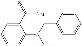 2-[benzyl(ethyl)amino]benzene-1-carbothioamide Struktur