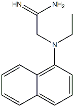 2-[ethyl(1-naphthyl)amino]ethanimidamide Struktur