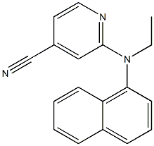 2-[ethyl(naphthalen-1-yl)amino]pyridine-4-carbonitrile Struktur