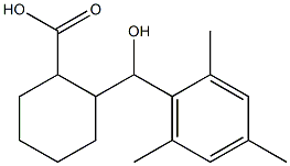 2-[hydroxy(2,4,6-trimethylphenyl)methyl]cyclohexane-1-carboxylic acid Struktur