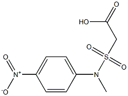 2-[methyl(4-nitrophenyl)sulfamoyl]acetic acid Struktur