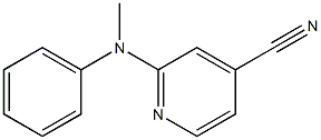 2-[methyl(phenyl)amino]isonicotinonitrile Struktur