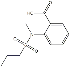 2-[methyl(propylsulfonyl)amino]benzoic acid Struktur