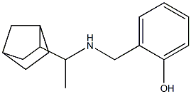 2-{[(1-{bicyclo[2.2.1]heptan-2-yl}ethyl)amino]methyl}phenol Struktur