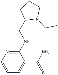 2-{[(1-ethylpyrrolidin-2-yl)methyl]amino}pyridine-3-carbothioamide Struktur