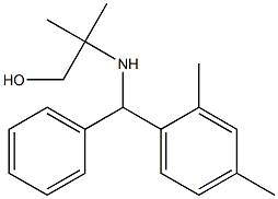 2-{[(2,4-dimethylphenyl)(phenyl)methyl]amino}-2-methylpropan-1-ol Struktur