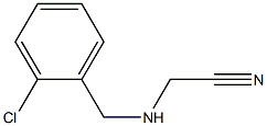 2-{[(2-chlorophenyl)methyl]amino}acetonitrile Struktur