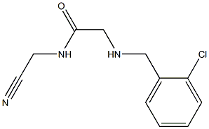 2-{[(2-chlorophenyl)methyl]amino}-N-(cyanomethyl)acetamide Struktur