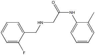 2-{[(2-fluorophenyl)methyl]amino}-N-(2-methylphenyl)acetamide Struktur