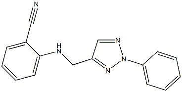 2-{[(2-phenyl-2H-1,2,3-triazol-4-yl)methyl]amino}benzonitrile Struktur